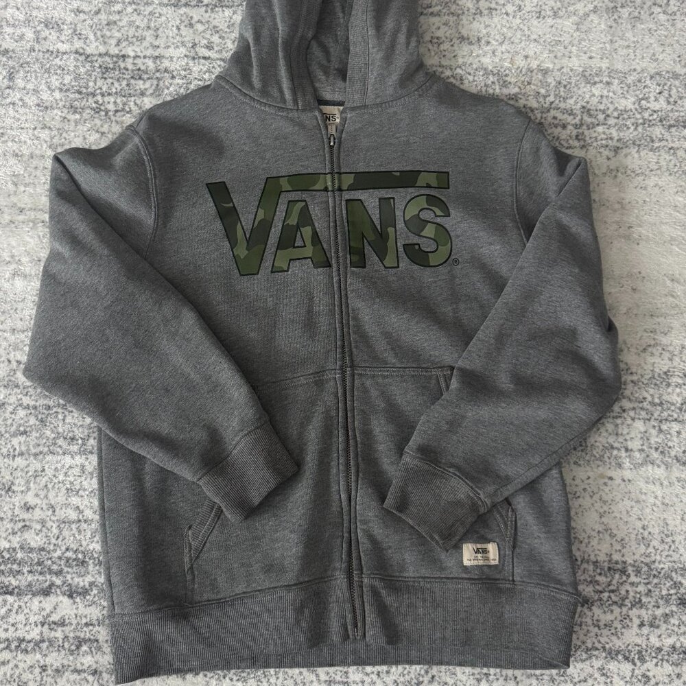 Vintage Vans Skatewear Zip Up Hoodie Y2K